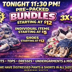 Pre-Packed Clothing Bundles Promotion Starting at 12.00